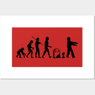 zombie evolution Posters and Art